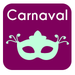 dibujos colorear de Carnaval